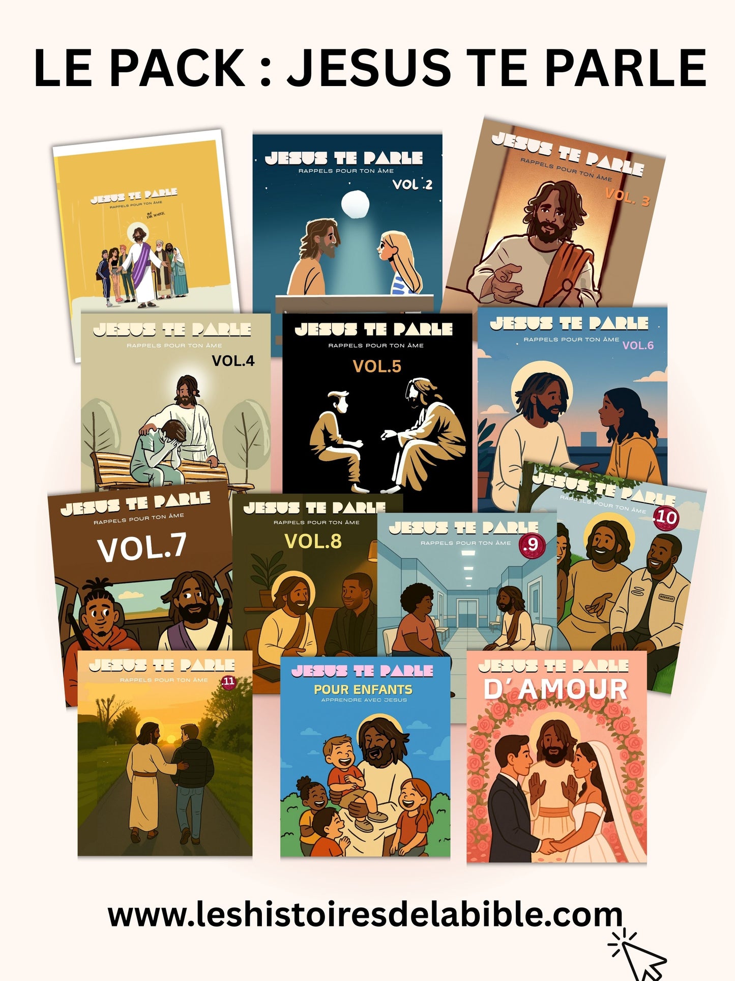 📖 Pack complet – Jésus te parle (Volumes 1 à 12)